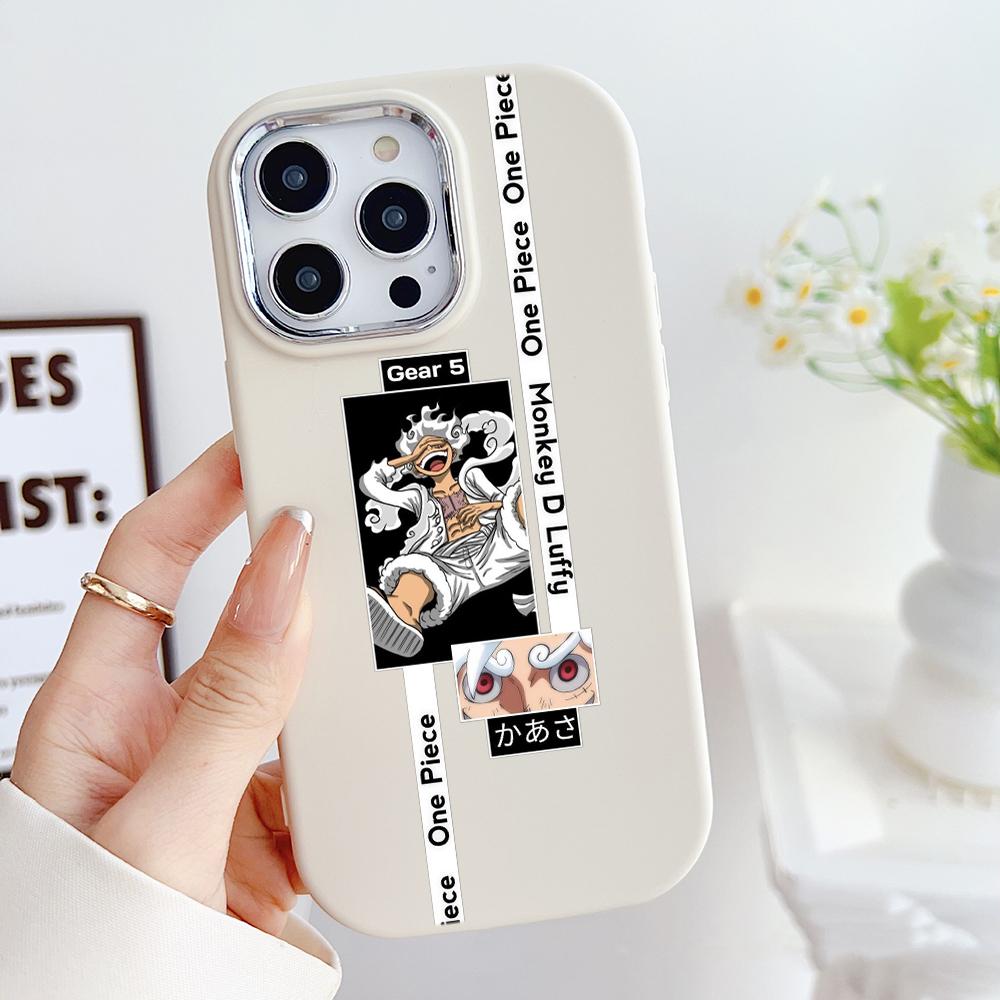 LZ28 One Piece Luffy Gear 5 Soft Phone Case for Samsung S24 Ultra S23 Plus S21 FE A16 A54 A34 A05s Infinix Hot 40 30i Lens Protection Shockproof Cover