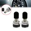 1 Pair Tubeless Tire Valve with Dustproof Cover Caps Universal Motorbike Scooter Car Tire Valve Replacement Tire Valves