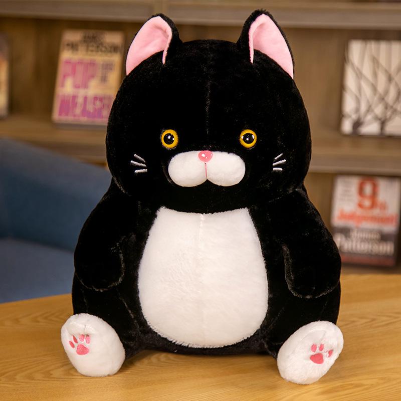 Плюшевая кукла-подушка Plump Black Lucky Cat - Трансграничная большая игрушка