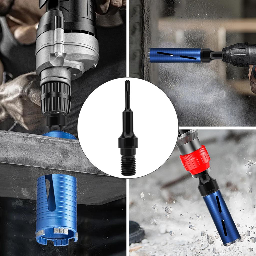 1-1/4 inch-7 Male Thread to SDS Plus Adapter for Concrete Coring Drill Core Drill Bit Converter for Rotary Power Tool