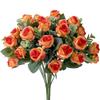 Decoration Artificial Eucalyptus Rose Floral Arrangement Lifelike Flowers Simulation Plants Leaves