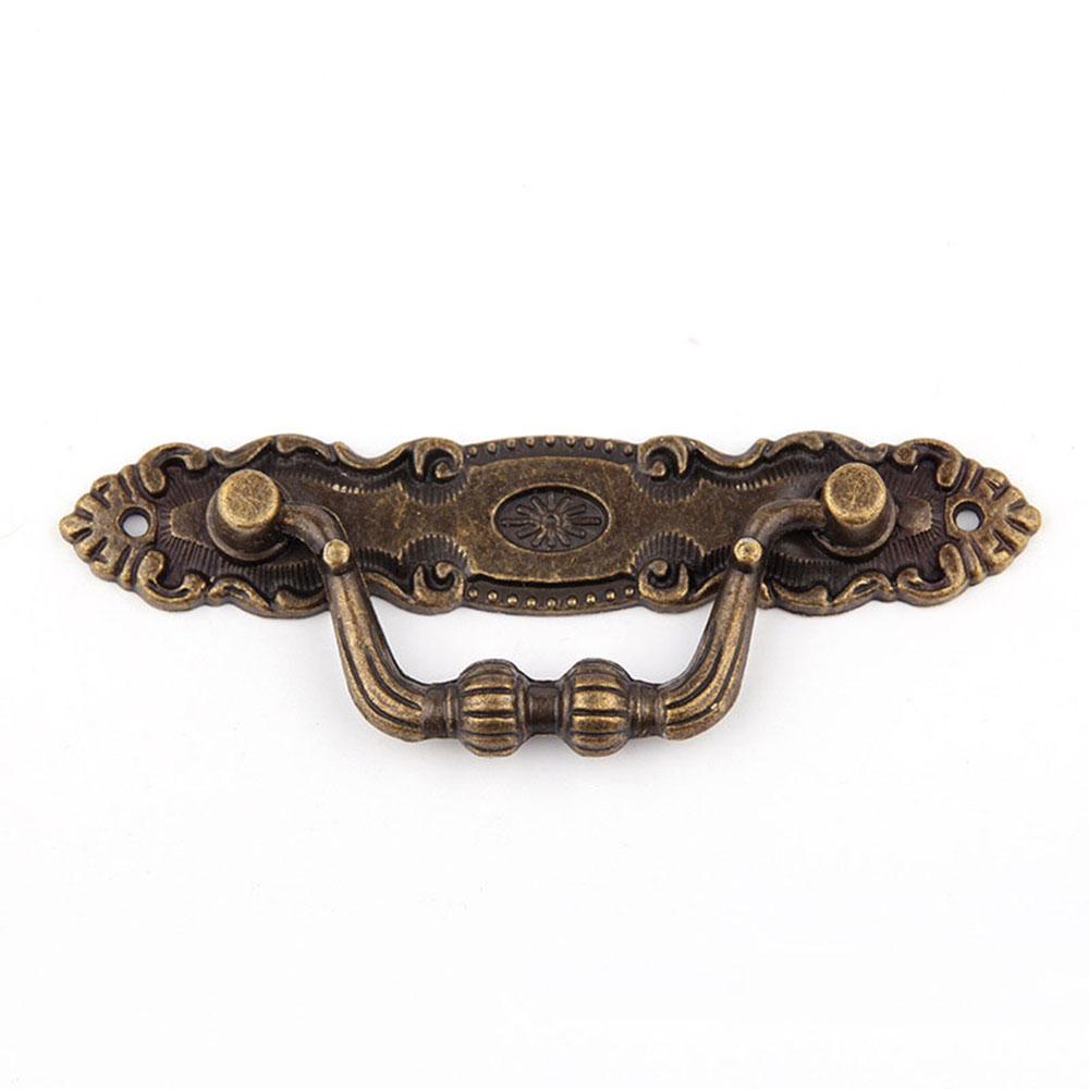 Furniture Hardware Drawer Cabinets Handle Pulls Bronze Cupboard Handles European Modern Zinc Alloy ARI