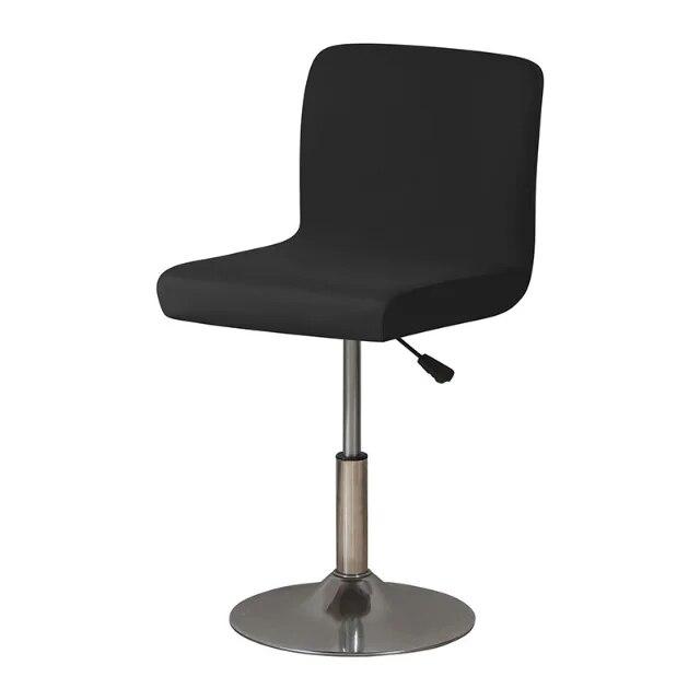 Эластичный однотонный короткий чехол на заднюю панель из спандекса, чехол на барный стул, безрукий чехол на сиденье для стула для отеля, банкета, чехлы на стул для гостиной