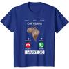 Хлопковая футболка Calling Tees Забавная капибара Грызун Любитель животных Юмор Футболка Женская Мужская Летняя Повседневная Круглый вырез Короткий рукав Топы
