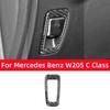 For Mercedes Benz C GLC Class W205 X253 Carbon Fiber Electronic Handbrake P Button Trim Frame Sticker Car Interior Accessories