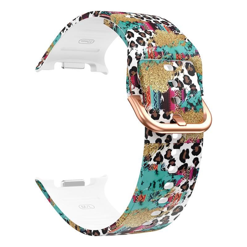 Печатный силиконовый ремешок для Samsung Watch 8, ремешок для Galaxy Watch 8 Classic, сменный ремешок без зазора, Galaxy Watch 8 Correa