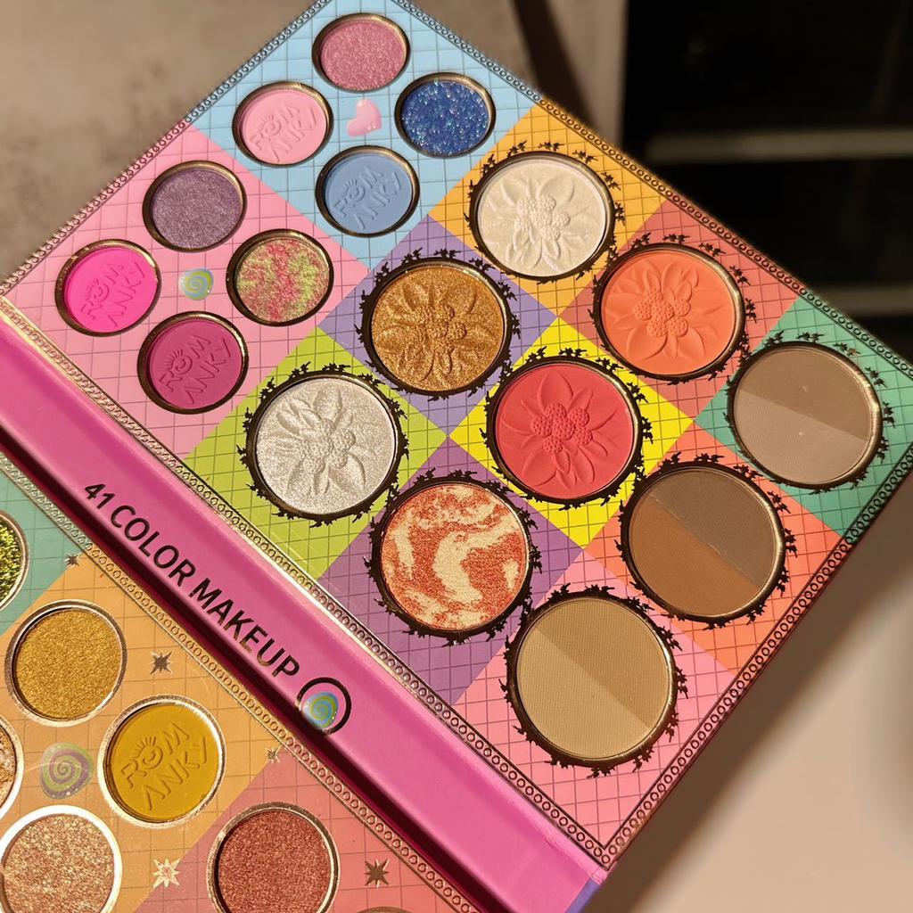 Палитра теней «три в одном», 41 цвет, многофункциональная палитра теней для сценических выступлений