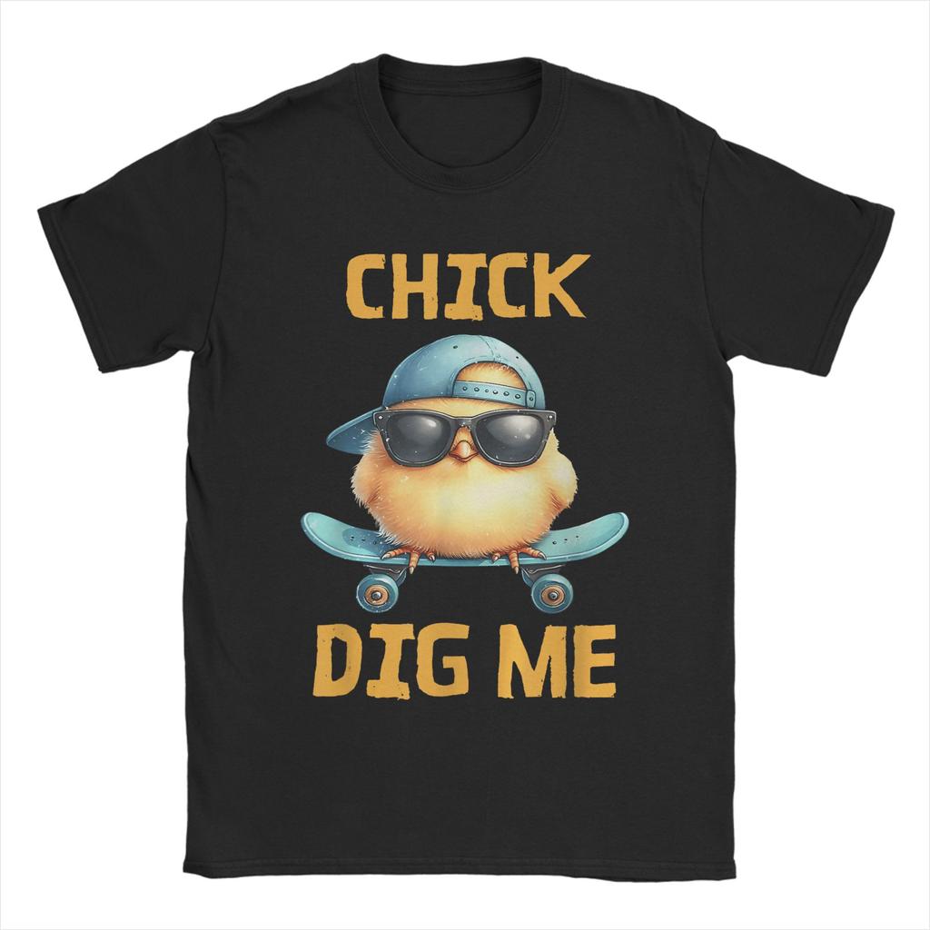 Chicks Dig Me Easter T Shirt Trendy Cool TShirts Short Sleeve Vintage Tshirt Beach 100 Cotton Round Neck Plus Size 5XL Tees