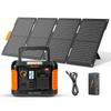 Togo Power Portable Power Station and Solar Panel Compact and Pure Sine AC100V Easy 60W Solar High Conversion for Home Emergency Power Supply for Car