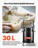 Pressure Pot Paint Tank, 30 L Heavy Duty Steel Pressure Pot Tank, Spray Paint Pressures Pots with Three Quick-Connect Couplers for Home Use, DIY, Art