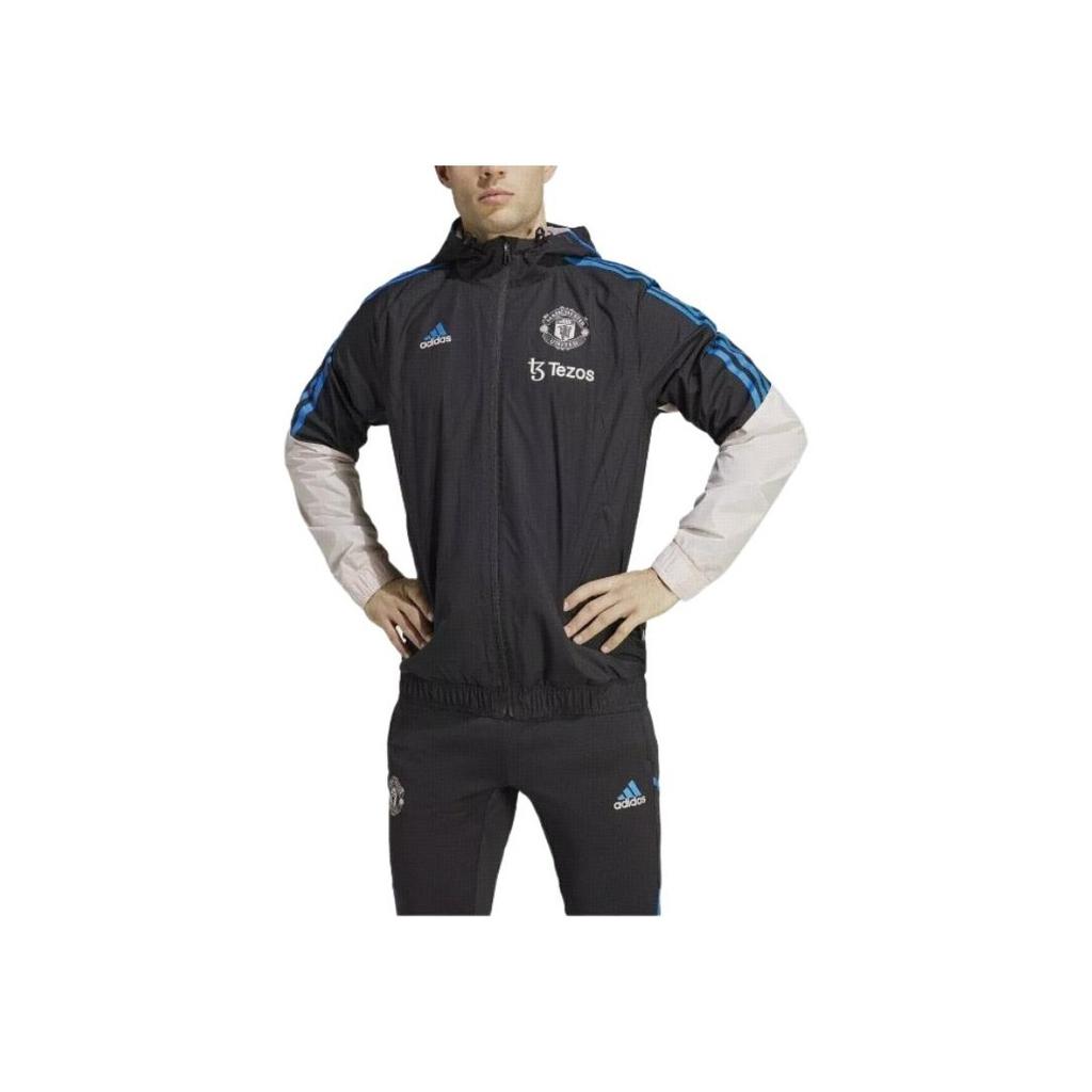 Adidas Condivo 22 Manchester United Football Series повседневная толстовка с длинным рукавом с капюшоном мужская толстовка черная HT4288