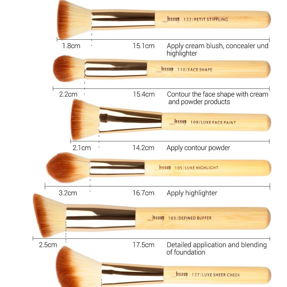 Набор профессиональных кистей для макияжа, 25 шт (Bamboo)