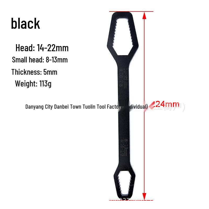 Versatile Double-Ended Box Wrench 8-22mm for Hex Screws and Nuts