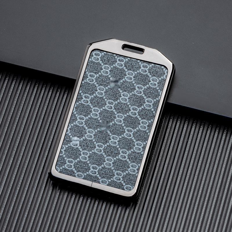 Кожаный чехол для ключа автомобиля с хорошим сигналом для Xiaopeng P7 G9 G3 P5 - Металлический, полная защита, двусторонняя защита