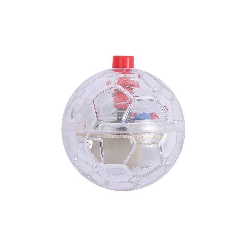 Glowing Ball Cat Toy Football Shape Bounce Ball Toys for Dog Cats Interactive Training Kitten Toys with LED Light Pet Supply