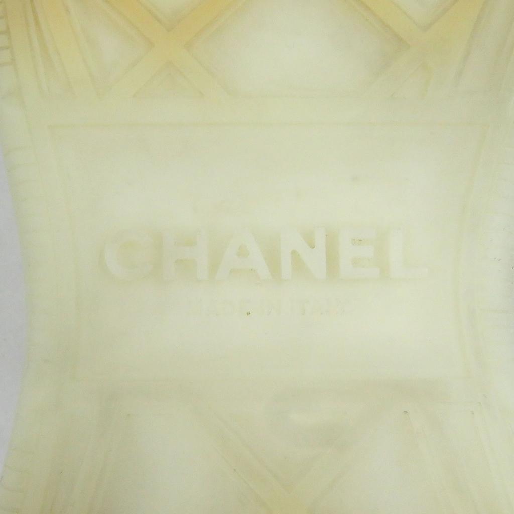 Great CHANEL Low cut sneakers COCO Mark Gold Metal Light gray Suede leather mens 39 Used