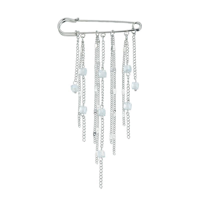 Элегантная брошь-кисточка с жемчужной цепочкой, модная женская одежда, декор, аксессуары, ювелирная булавка, булавки для регулировки талии брюк, подвеска для сумки, подарки