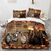New Classic Motorcycle Bedding Set Single Twin Full Queen King Size Knight Bed Set Adult Kid Bedroom Duvet Cover Sets 3D Print