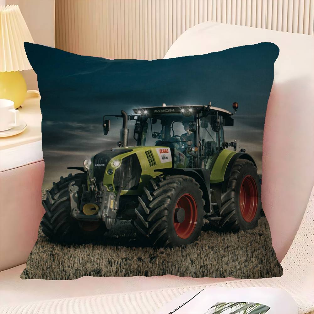 Car Tractor Decorative Room Aesthetics Pillow Case Home Decor Bedroom Sofa Bed Couch Pillow Cover 45X45