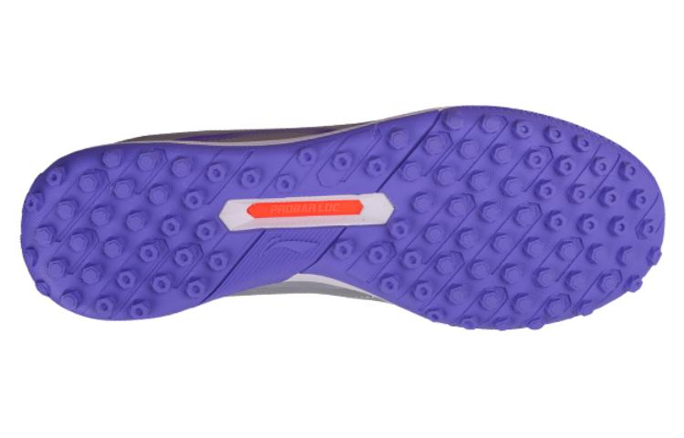 Li Ning TF Turf Искусственная кожа Амортизация, Износостойкие Футбольные бутсы Мужские Серебристо-фиолетовые YSTT031-5