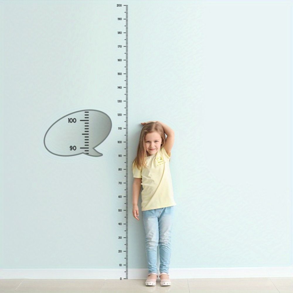 2-Meter Height Growth Chart Transparent Measuring Ruler Living Room