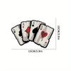 15x10cm Poker Spades A Pattern Motorcycle Decals Motocross Fuel Tank Racer Body Car Windows Decoration Playing Card Stickers