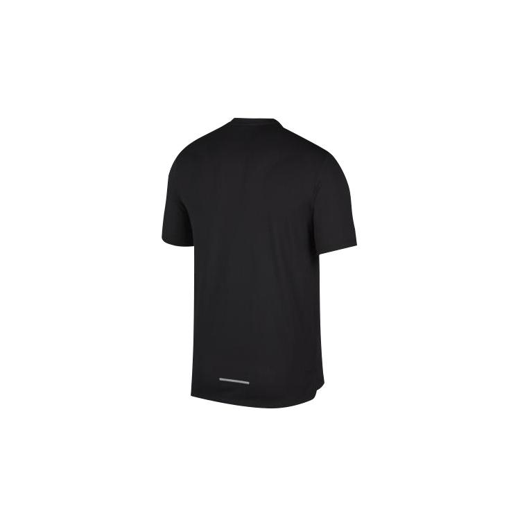 Nike Dri-fit Miler Future Fast Mesh Quick Dry Reflective Element Short Sleeve Black Men's CJ6484-010