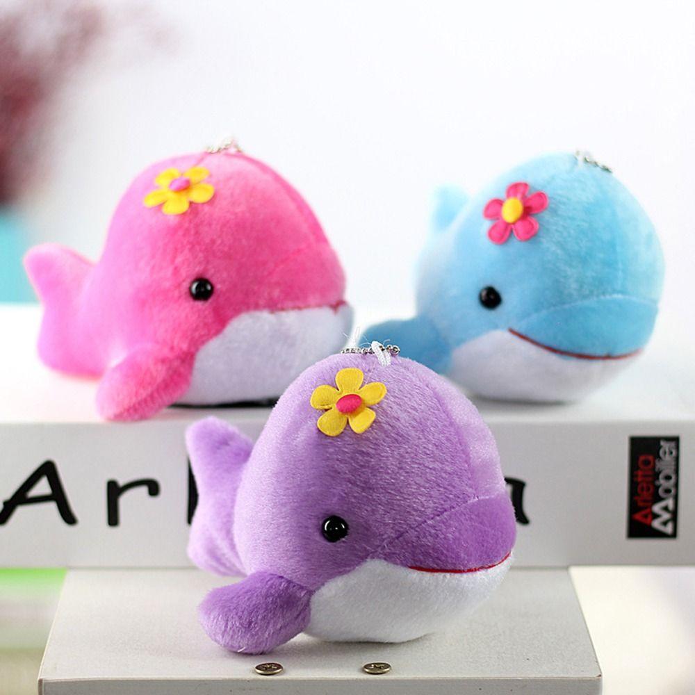 Pendant Stuffed Toy Hanging Pendant Bag Charm Whale Plush Pendant Keychain Whale Plush Doll Keyring