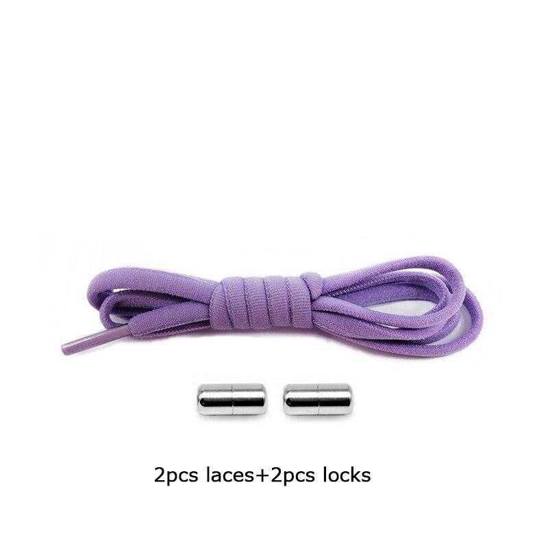 1 пара новых шнурков без завязок для детей и взрослых, ленивые шнурки для женщин и мужчин, эластичные шнурки для обуви с металлическим замком, кроссовки, шнурки для обуви
