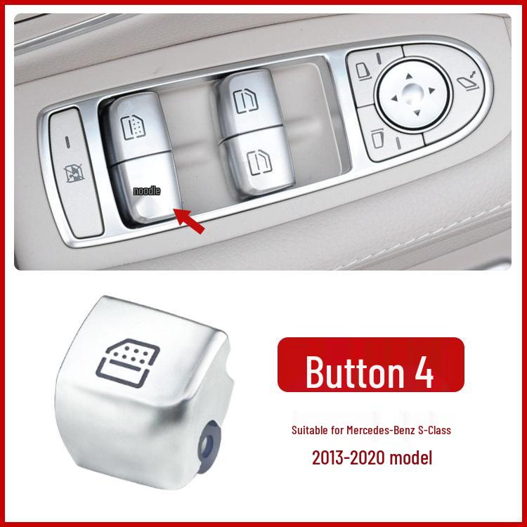Compatible Switch Button for Mercedes-Benz Maybach S-Class W222 Window Glass Lifter (Part 2229056800)