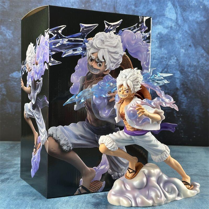 JT studio One Piece Same style 7.87in/20cm Step Cloud Luffy Roronoa Zoro Figura Colorful Collectible mini PVC Mode Toys Gifts