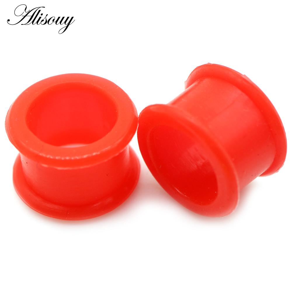 1 пара беруш высокого качества для пирсинга, тонкие силиконовые гибкие ювелирные изделия для тела, калибры 3-25 мм, туннельные пробки для кожи, полые беруши для кожи