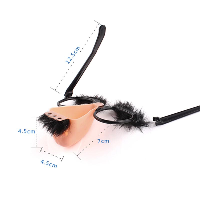 Fancy Cosplay Disguise Moustache Glasses Halloween Party Dress Big Nose