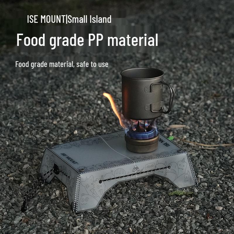 Портативный складной походный стол для улицы с многофункциональным подносом