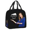 Custom your design Face Photo Thermal Insulated Lunch Bag Resuable Lunch Tote for School Office Multifunction Food Box
