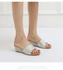 Women's Casual Sandals Open-toe Thick-soled Small Slope Heel Wear Simple Comfortable Slippers JZJ-1418-501