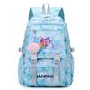 Cartoon 26 English Letters Backpack Large Capacity Bookbag Laptop Unisex Student Boy Girl School Bag Large Capacity Travel Outdoor Bag Gift