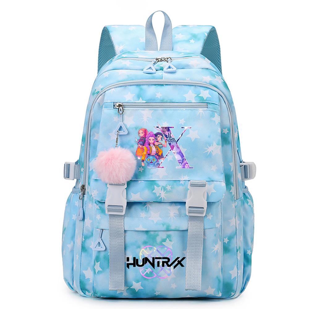 Cartoon 26 English Letters Backpack Large Capacity Bookbag Laptop Unisex Student Boy Girl School Bag Large Capacity Travel Outdoor Bag Gift