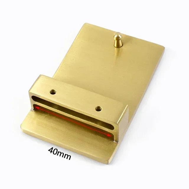 Meetee 35/40 мм Латунная Пряжка для Ремень Пояс Гладкий Хвост Зажим Застежка Замена Головки Ремень DIY Швейная Фурнитура Аксессуары