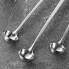 Stainsless Steels Dessert Spoon Long Handle Tea Coffee Stirring Spoons Kitchen Mixings Spoon for Dessert Milkshakes Salad