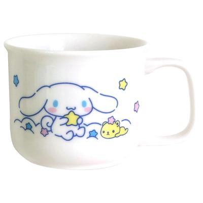 Кружка-чашка Sanrio Tableware объемом 180 мл. Можно использовать в микроволновой печи. Можно мыть в посудомоечной машине. Товары для дома. Звезда. Сделано в Японии. 319111 "Cinnamoroll" для детей. Прибл.