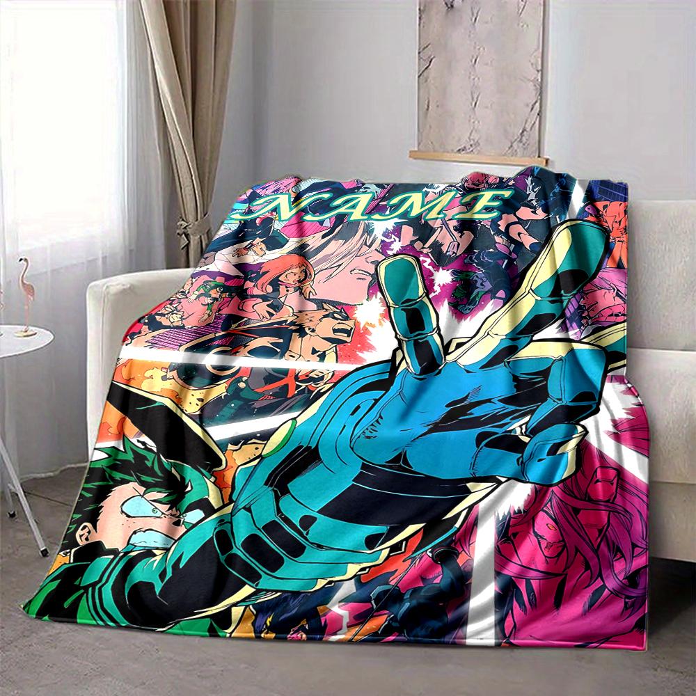 Custom 1pc Adventure Anime World Blanket, Soft And Comfortable Blanket, Casual Warm, Camping Travel Blanket, Birthday Gift Q912106
