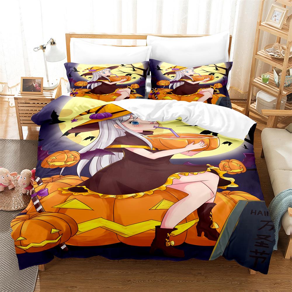 3PCS Anime Sailor Moon Bedding Sets Home Bedclothes Super King Cover Pillowcase Comforter Textiles Bedding Set