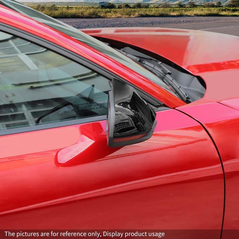 Декоративная рамка зеркала заднего вида, защитная накладка для Ford Mustang 2015 и новее с указателем поворота, автомобильные аксессуары для экстерьера, АБС-пластик
