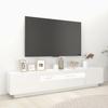 TV Cabinet with LED Lights White 200 x 35 x 40 cm