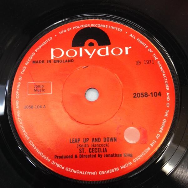 7-дюймовая пластинка ST. CECELIA Leap Up And Down 2058104 Polydor 1971 Великобритания Поп Б/у