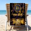 Custom Name Beach Towel Denver Basketball Team Beach Towel, Soft Microfiber, Gift for Her/Him, Birthday, for Pool, Beach, Travel, Fan gifts