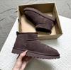 Luxury Designer Women Leather Suede Wool Comfort Style Leopard Platform Mules Embroidery Edge Winter Shoes Warm Fashion for Lady