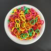 100Pcs/bag Colorful Basic Nylon Ealstic Hair Ties for Girls Ponytail Hold Scrunchie Rubber Band Kid Fashion Hair Accessories