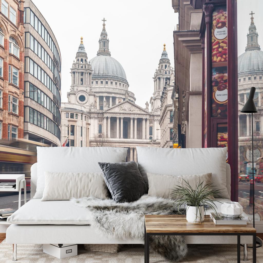 Photomural Cathedral In London Washable Fleece 450x300